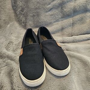 Ralph Lauren Black Slip-On Shoes